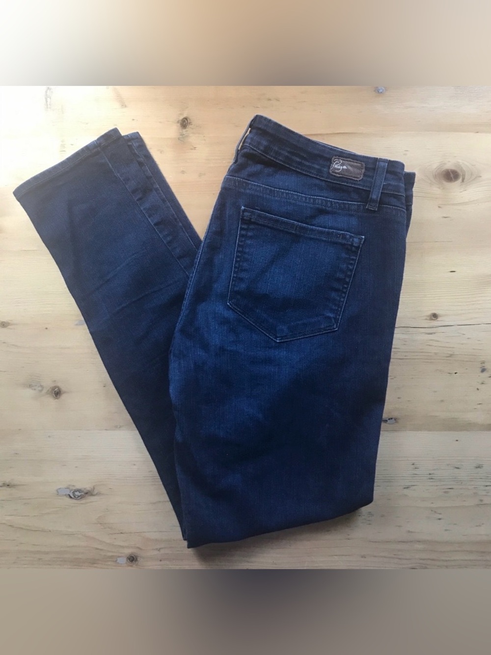 Paige Ella Peg Skinny Dark Blue Denim Size 30 EUC